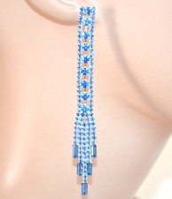 Orecchini donna argento strass