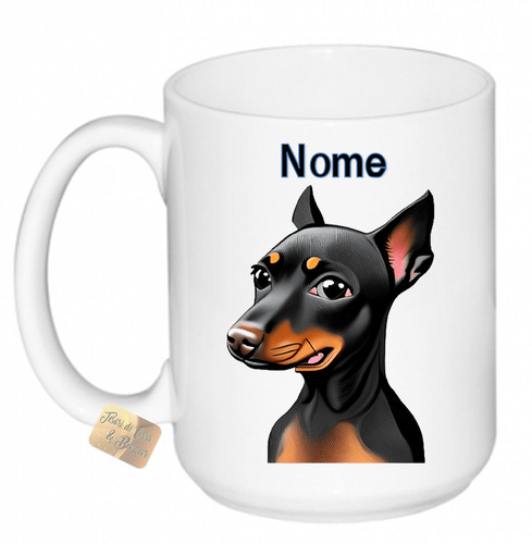 Tazza latte pinscher nero - latte,