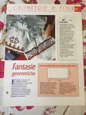 Schema punto croce Ricamo Geometrie e folk Fantasie geometriche sacchetto