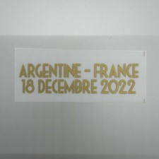 Toppa dettaglio finale partita distintivo calcio Qatar Francia Mondiali 2022