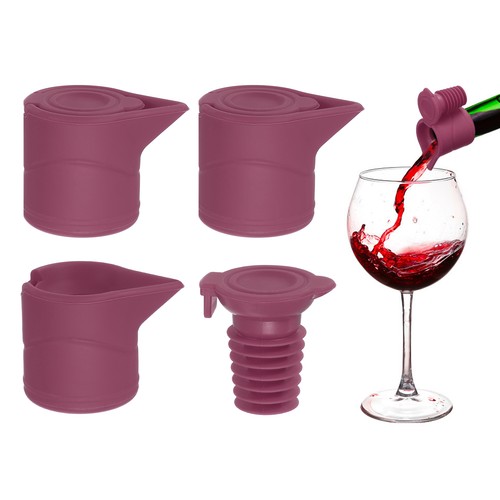 Pezzi tappo vino silicone - 3,
