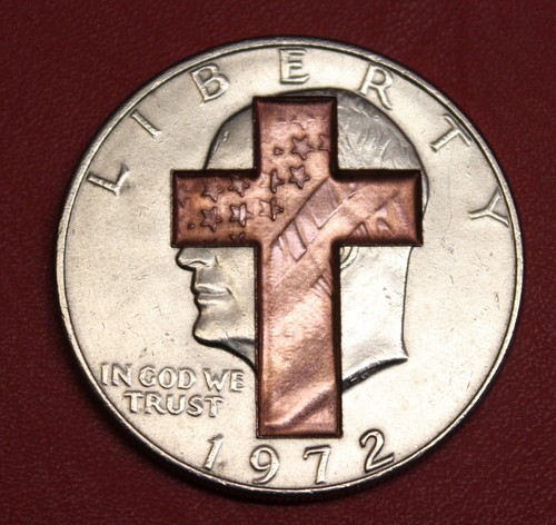 Hobo nickel cross - hobo, flag