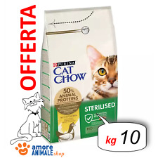 PURINA Cat Chow → ADULT, Sterilized Pollo - 10 kg - Crocchette Gatto, Per Gatti