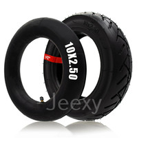 Set Copertone e camera d aria valvola dritta 10 x 2.5 per monopattino elettrico