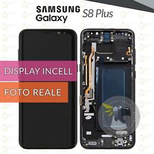 DISPLAY SAMSUNG GALAXY S8 PLUS SM-G955 SCHERMO FRAME NERO LCD INCELL VETRO TOUCH