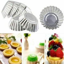 Confezione 50 Stampi Crostata Uova Alluminio Per Cupcakes E Biscotti Cucina Cott