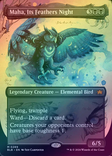 Maha its feathers - night,