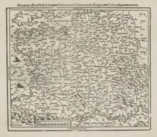 Antica mappa della Francia del