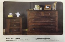 TRITTICO COMO' E COMODINI IN