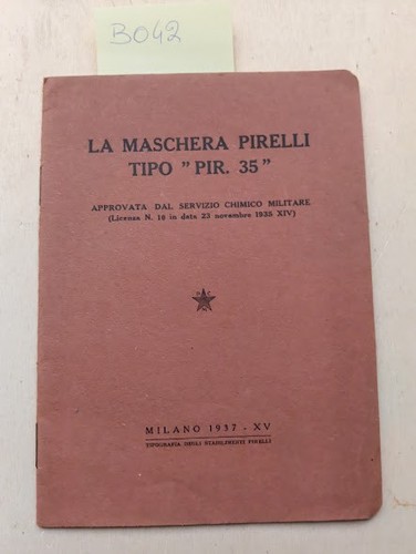 Maschera pirelli tipo pir - la,