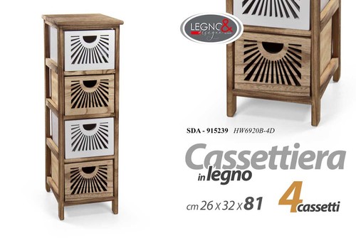 Cassettiera mobiletto slim - cassettiera,