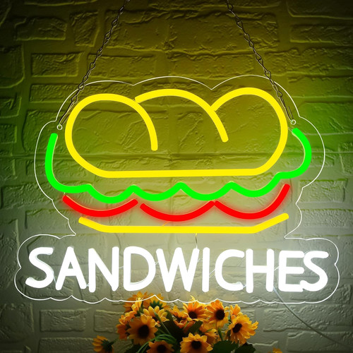 Insegna neon sandwich - neon, per