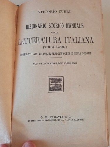 Dizionario storico manuale - dizionario,