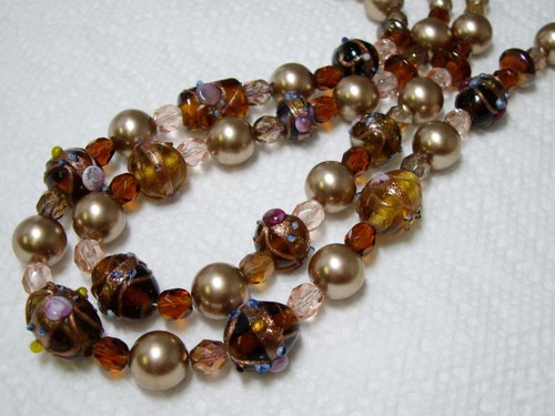 Collana perle finte doppio - finte,