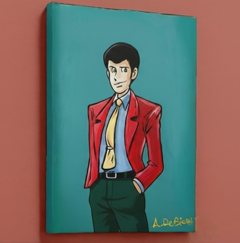 Quadro lupin iii tela - quadro,