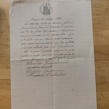 Bologna Documento Antico 1886
