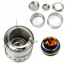 Stufa a legna in acciaio inox