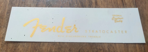 Fender gold headstock - fender, logo