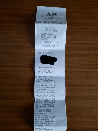 Codice xbox live