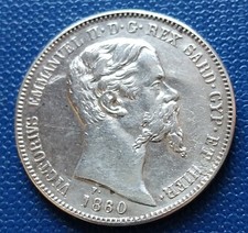 REGNO V.E.II° 1 LIRA 1860 RE'