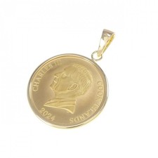 Autentico ciondolo per moneta K18YG (cornice) #230-000-079-0535