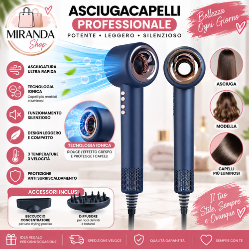 Asciugacapelli phon 1500w - asciugacapelli,