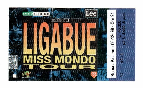 Biglietto concerto ligabue - biglietto,