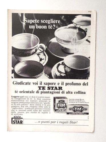 Pubblicita star sapore - te',