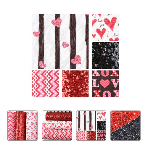 6pcs love heart fogli - heart, in