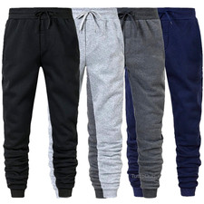 Pantaloni Tuta da Uomo Invernale Calda in Pile Pantalone Felpato Casual 5 Colori
