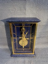 Orologio Scheletro Vintage LeCoultre - Tono Oro, Smalto Blu, Ottime Condizioni