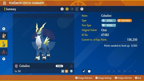 Pokémon cobalione lucido - cobalione,