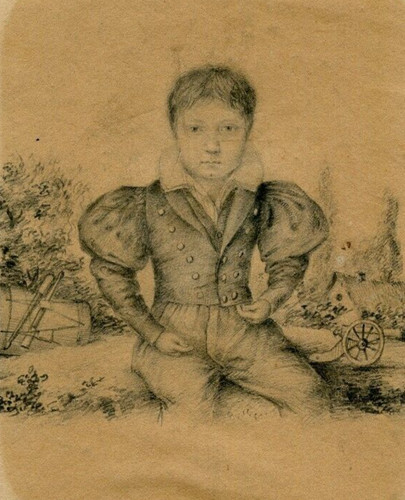 Ritratto xix secolo giovane - ritratto,