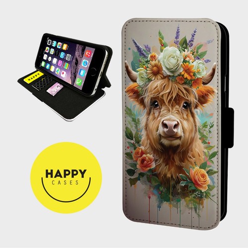 Joyful fluffy yak - yak, flowers