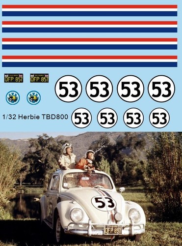 Decals per herbie beetle - 1/32,