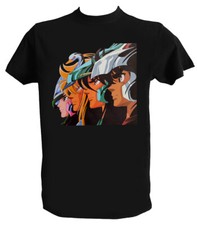 T shirt Cavalieri dello Zodiaco Uomo Bambino Maglietta Cartoni Animati Anni 90