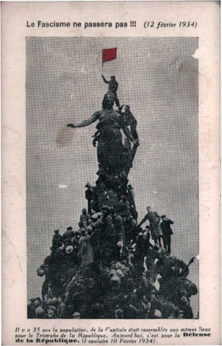 Cpa paris le fascisme ne - paris,