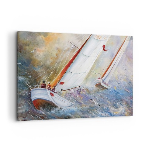 Quadro tela 120x80cm barca - su,