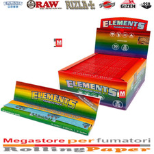 Cartine Elements Rainbow King Size Slim – 50 Libretti Lunghe Colorato