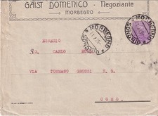 REGNO 1929 - O3 BUSTE VIAGGIATE CON VALORE ISOLATO EFFIGIE VITTORIO EM. III 50c.