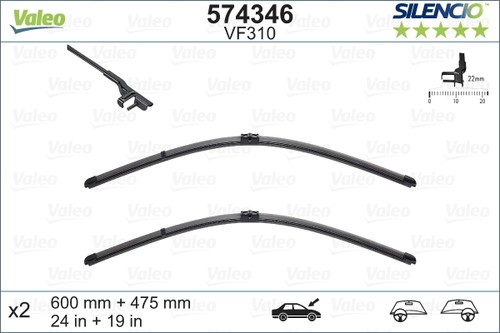 Valeo 574346 spazzola - 1x,