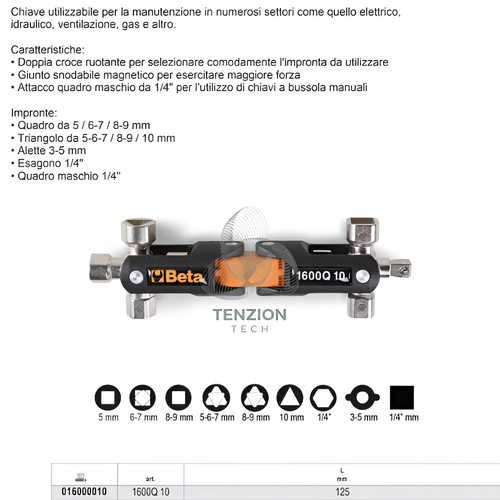 Chiave snodabile doppia - snodabile,