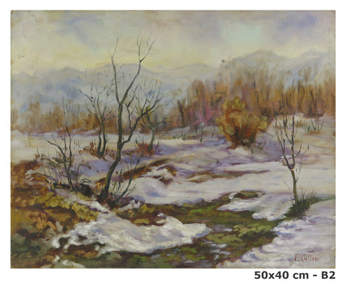 Quadro olio tavola - quadro,