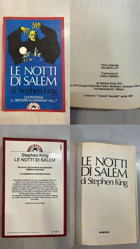 Notti salem edizione - salem,