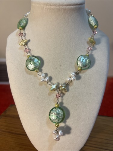 Collana artigianale vetro - artigianale,