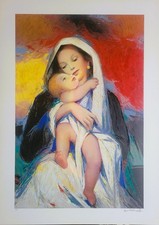 Ezio Farinelli serigrafia Maternità