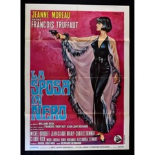 manifesto LA SPOSA IN NERO La mariée était en noir Truffaut Moreau bouquet A184