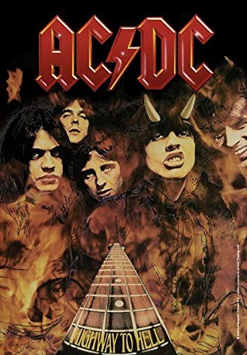Highway hell bandiera - ac/dc,