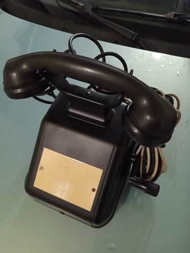Telefono manovella - telefono, a
