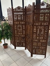 PARAVENTO in LEGNO TEAK INTAGLIATO